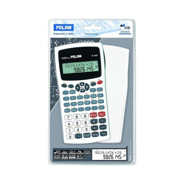 13 Calculadora científica Milan Blanca M240