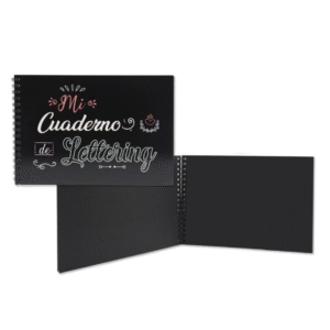 Cuaderno de lettering negro A5