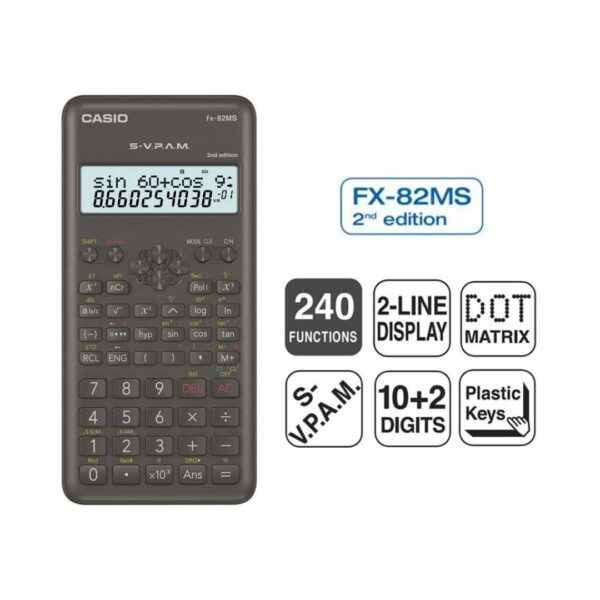 3 Calculadora científica Casio fx-82MS2
