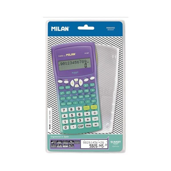 7 Calculadora científica Milan Sunset Turquesa M240