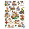 7015 Pack 4 láminas cromos de picar. Infantes