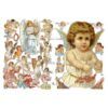 Pack 4 láminas cromos de picar. Ángeles