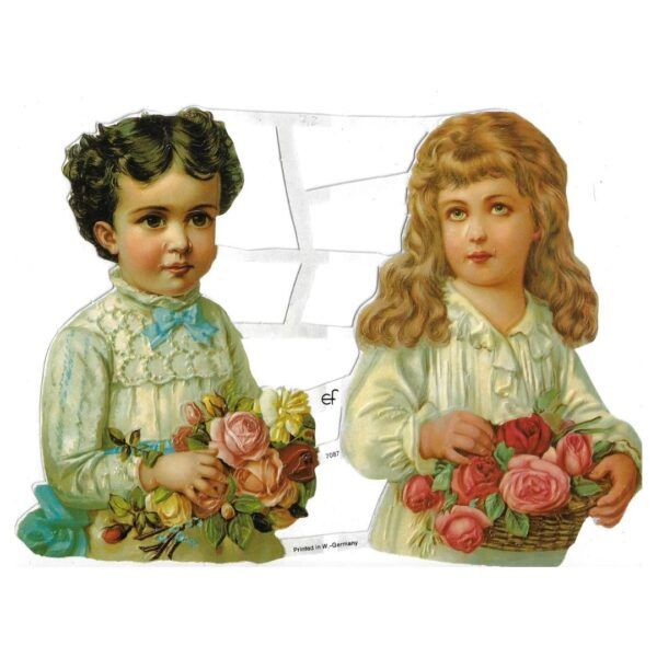 7087 Pack 4 láminas cromos de picar. Vida Victoriana III