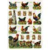 7240 Pack 4 láminas cromos de picar. Pascua
