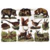 7376 Pack 4 láminas cromos de picar. Animales