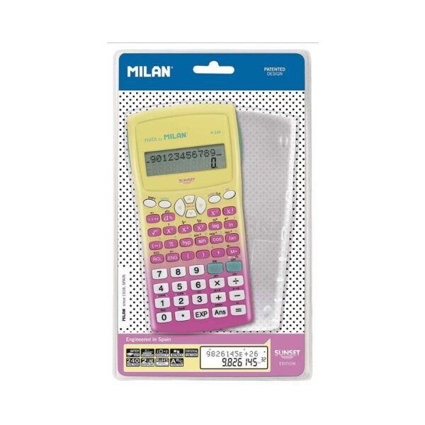 8 Calculadora científica Milan Sunset Rosa M240