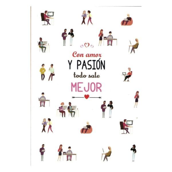 Amor y pasión Pack 6 cuadernos "Felicidad"