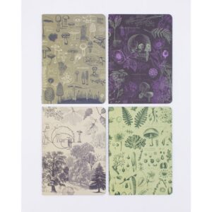 682384952528.jpg Set 4 Cuadernos De Bolsillo A6 Plantas Y Hongos