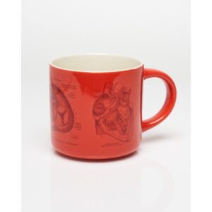 Taza Ceramica Anatomia Corazon 430ml