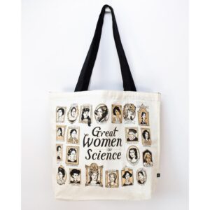 691959185186.jpg Bolsa de tela reversible Mujeres de la ciencia