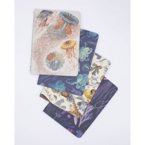 742042876808.jpg Set 4 Cuadernos Bolsillo A6 Animales Marinos